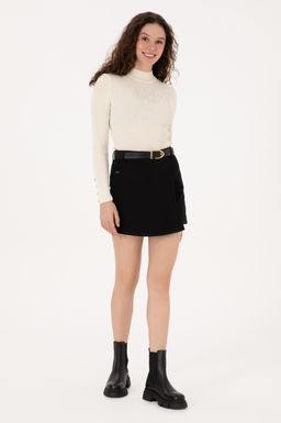 Kad_n Siyah Jean Etek - U.s. polo assn фото 3