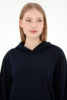 Женский темно-синий свитшот Неожиданная скидка в корзине - U.s. polo assn фото 2