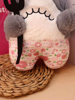 Мягкая игрушка "Shark with fork", pink, 23 см