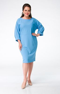 4162 платье из плотного трикотажа Удлиняет фигуру благодаря своему покрою. - Ckc collections фото 2