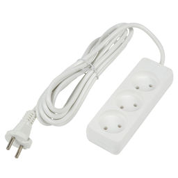 S-CU3-3 WHITE Удлинитель серии Ultra, шнур 3м., 3 гнезда, 10A, б/з. Белый. TM Uniel