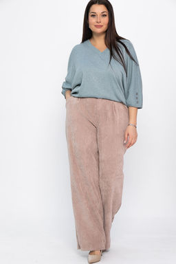 Брюки вельветовые Брауни (бежевые) Б14830-25М