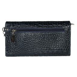 Портмоне мужское Premier-H-36 (2 в 1) натуральная кожа 2 отд, 5 карм, рем-петля, синий кайман (310) 177305  фото 2