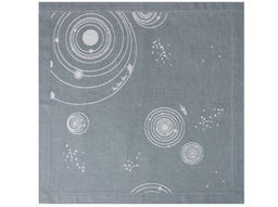 16с-11ЯК Комплект салфеток из 6 шт. 45*45 "Галактика" цв. серый