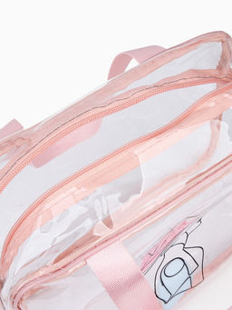 Косметичка - сумка на молнии для бассейна, с ручками, с принтом, прозрачная - Simaland фото 3