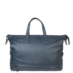 1584 blue, мужская дорожная сумка из экокожи Barcelo Biagi