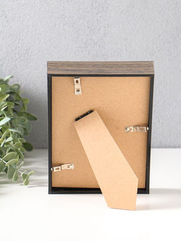 Фоторамка пластик 13х18 см "Ламберто" бежево-чёрный с золотом 19х14х3,5 см