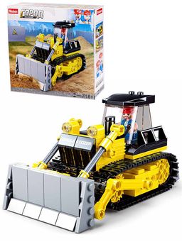 Конструктор SLUBAN 231 дет., 1 фигурка "Бульдозер" (М38-В0802) в коробке
