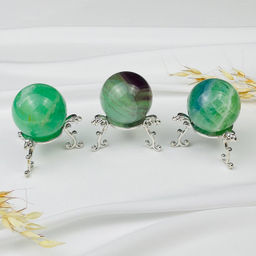 Шар из камня Флюорит на подставке