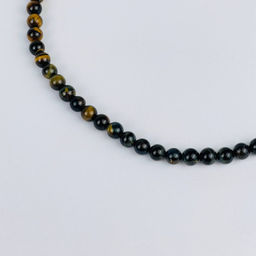 Четки буддийские (Мала) из Обсидиана, Тигрово-Соколиного и Тигрового глаза(108 бусин) - Радуга самоцветов фото 3