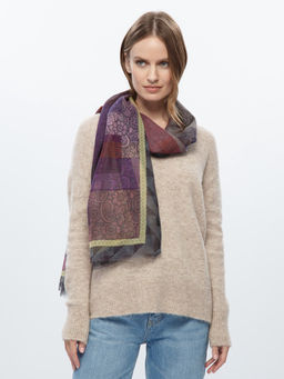 Палантин жен. шерсть+каш 70х180 J42-50704-19 - Eleganzza фото 4