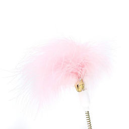 Игрушка-неваляшка Перьевой взрыв для кошек, 20 см, голубая - Пижон фото 3