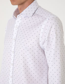 Beyaz Slim Fit Uzun Kollu G_mlek