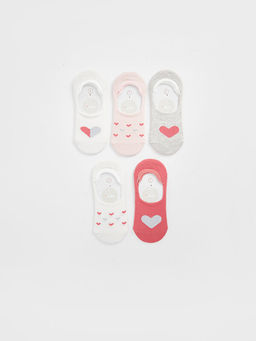 Desenli K?z ?ocuk Babet ?orap 5li