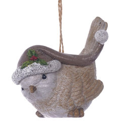 Фигурка декоративная подвесная "Птичка", L7,5 W5 H9 см, 2в.