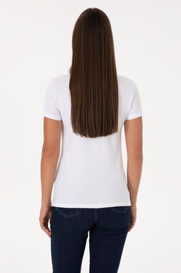 Kad_n Beyaz Basic Ti__rt - U.s. polo assn фото 4