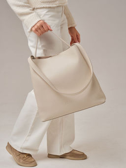 Кожаная сумка шоппер Olga DBR 30948 светлый крем  фото 5