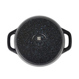 ЛА_АП_GRANIT (black) Кастрюля 4,5л со стекл крышкой, арт. кгч45а - Полимербыт фото 3