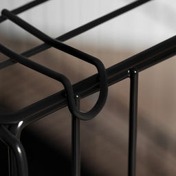 Клетка с люком для собак и кошек, 100×60×70 см, чёрная