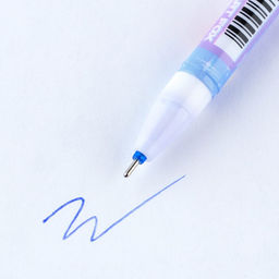 Цена за 10 шт. Ручка пиши-стирай, синяя паста, гелевая, 0.5 мм, с колпачком, пластик «Единорог»