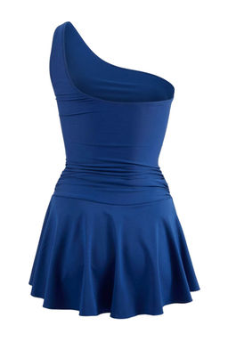 Koyu Lacivert Tek Omuz Kapl? Sort Etek Basic Mayo TBESS25MA00061