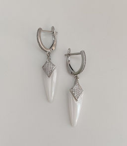 Серьги с керамикой