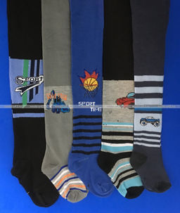 Цена за 12 шт. BFL колготки детские с рисунком на мальчиков ассорти