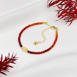 Браслет из Сердолика и Цитрина