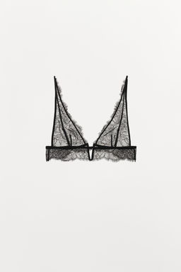 LACE TRIANGLE BRA - Zara фото 6