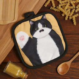 Прихватка Доляна Котики Бориска 17*17 см 100% п/э