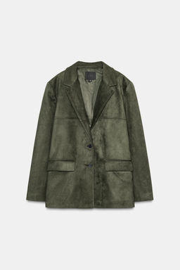 FAUX SUEDE BLAZER - Zara фото 6