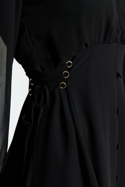 TRENDYOLMILLA Haki Duz Dokuma Elbise TWOAW24EL00348 фото 10