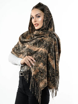 Яркий палантин с анималистичным принтом - Pretty mania фото 4