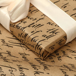 Цена за 2 шт. Бумага упаковочная, крафт «Рукопись», 70×100 см, 1 лист