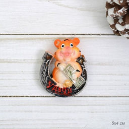 Магнит Тигр с подковой и деньгами / 21372 /уп 24/960/ - Галеонтрейд фото 5