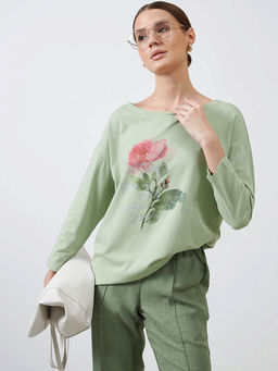 Джемпер Цветок из мягкого трикотажа - Vals фото 4