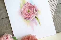 Набор для вышивания М.П.Студия А-046 Нежный Ранункулюс СК/Распродажа 16 х 28 см