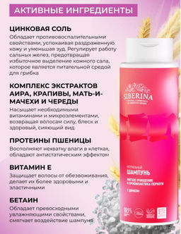 Шампунь с цинком “Мягкое очищение и профилактика перхоти”