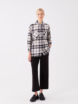 Kad?n Beli Lastikli D?z Triko Pantolon