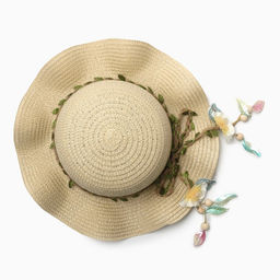 Шляпа для девочки MINAKU «Лианна», бежевая, размер 52