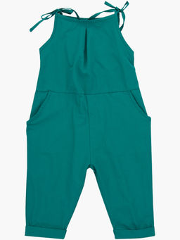 Комбинезон текстильный на завязках UD 7580 изумрудный - Mini maxi фото 3