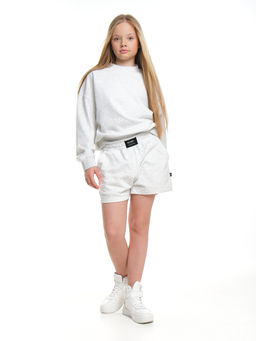 Свитшот базовый однотонный 22-7664 красный - Mini maxi фото 26