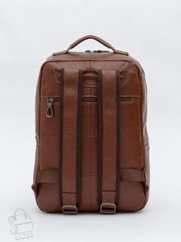 Рюкзак мужской кожаный 3921Z brown Zinimsk