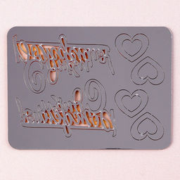 Украшение для торта С днём рождения, с сердцами, цвет золото - Страна карнавалия фото 2