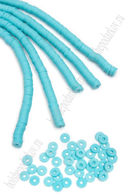 Бусины на нитке 6 мм*40 см (5 шт) SF-7285, голубой