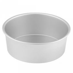 Форма для выпечки алюминиевая "Мастер" д21см, h7,7см, s1мм, дно д19см, загнутый край (Китай)