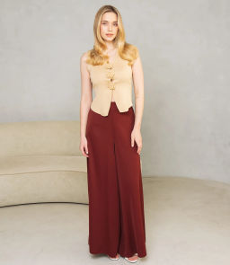 Жилет #КТ31030, бежевый