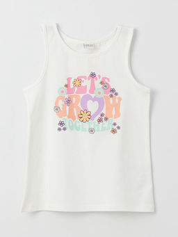 Bisiklet Yaka Bask?l? K?z ?ocuk Atlet