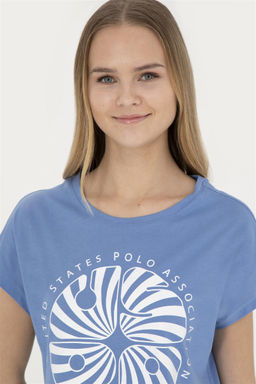 Женская темно-синяя футболка - U.s. polo assn фото 2