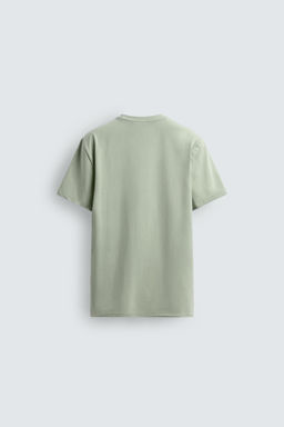 CAMISETA SLIM FIT B?SICA /01 / Verde claro - Zara фото 4